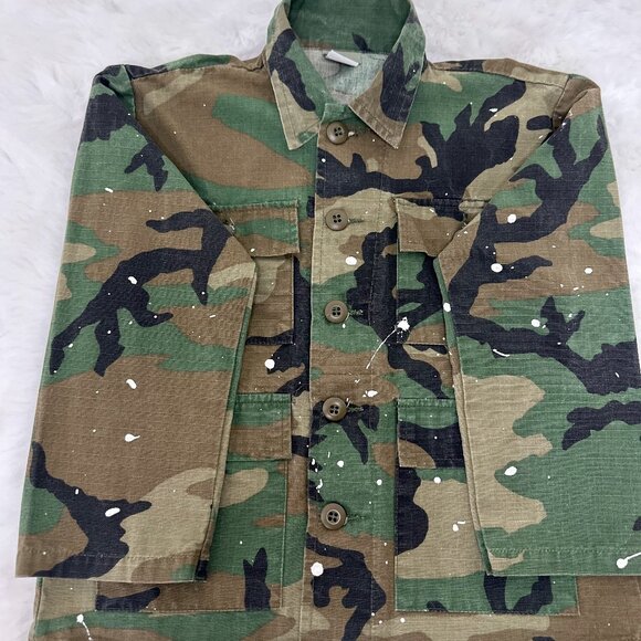 Camo Jacket with Graphic Back Patch - Picture 8 of 11
